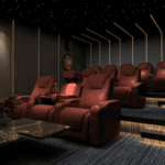 Kūrybingi būdai įsirengti namų kino teatrą rūsyje